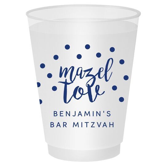 Confetti Mazel Tov Shatterproof Cups